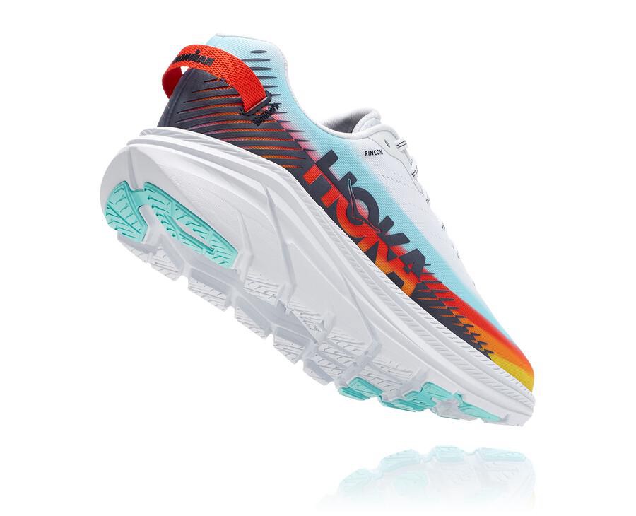 Hoka One One Running Shoes Womens White/Blue - Ironman Rincon 2 - 45973BQXU